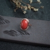 18K沙丁朱红珊瑚戒指-红掌柜