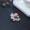银镶深水珊瑚两用款-红掌柜