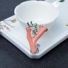银镶深水珊瑚两用款-红掌柜