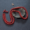天然沙丁珊瑚鼓珠108佛珠-红掌柜