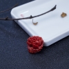 正红珊瑚牡丹花吊坠-红掌柜