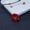 阿卡正红珊瑚吊坠-红掌柜