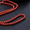 意大利天然沙丁珊瑚108佛珠-红掌柜