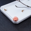18K金镶深水粉色珊瑚花戒指-红掌柜