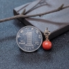 沙丁珊瑚圆珠挂坠-红掌柜