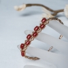 金镶钻阿卡珊瑚手链-红掌柜