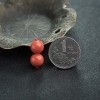意大利红珊瑚圆珠对珠-红掌柜