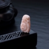 天然深水粉色珊瑚仿古龙吊坠-红掌柜