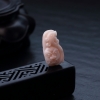 台湾深水粉色珊瑚仿古龙吊坠-红掌柜