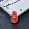 MOMO橘红珊瑚弥勒佛吊坠-红掌柜