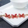 金镶钻阿卡珊瑚手链-红掌柜