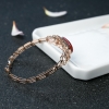 金镶钻阿卡珊瑚手镯-红掌柜