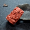 天然MOMO珊瑚黄财神吊坠-红掌柜