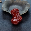 日本天然牛血红珊瑚佛吊坠-红掌柜