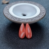 台湾天然珊瑚水滴戒面-红掌柜