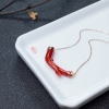 阿卡正红珊瑚锁骨链-红掌柜