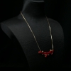 18K阿卡珊瑚锁骨链-红掌柜