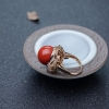 18K阿卡珊瑚戒指-红掌柜