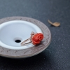 18K珊瑚牡丹花戒指-红掌柜