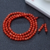 5mm阿卡正红珊瑚佛珠-红掌柜