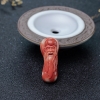 台湾天然MOMO珊瑚寿星吊坠-红掌柜