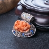 MOMO珊瑚牡丹花吊坠-红掌柜