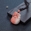 天然MOMO珊瑚福在眼前吊坠-红掌柜