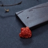 阿卡橘红珊瑚牡丹花戒面-红掌柜