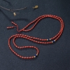 意大利沙丁朱红珊瑚米珠长链-红掌柜