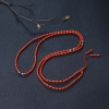 意大利天然沙丁朱红珊瑚米珠长链-红掌柜