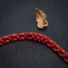 天然红珊瑚米珠编织手链-红掌柜