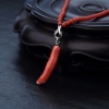 天然沙丁珊瑚项链红掌柜