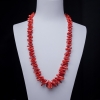 沙丁朱红珊瑚随形项链-红掌柜