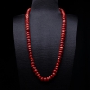阿卡正红珊瑚鼓珠项链-红掌柜