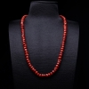 阿卡正红珊瑚鼓珠项链-红掌柜