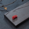 阿卡朱红珊瑚貔貅吊坠-红掌柜
