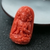 天然珊瑚度母吊坠-红掌柜