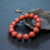 台湾天然MOMO珊瑚单圈手串-红掌柜