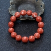 台湾天然珊瑚单圈手串-红掌柜