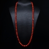 阿卡牛血红珊瑚桶珠108佛珠-红掌柜