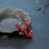 18K天然日本阿卡珊瑚吊坠-红掌柜