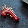 天然日本阿卡珊瑚吊坠-红掌柜