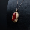 阿卡牛血红珊瑚吊坠-红掌柜