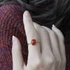 18k红珊瑚戒指-红掌柜