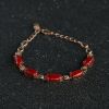 18K金镶钻阿卡珊瑚手链-红掌柜