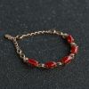 金镶钻阿卡珊瑚手链-红掌柜
