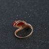 18K金镶钻日本红珊瑚戒指-红掌柜