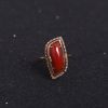 18K金镶钻阿卡红珊瑚戒指-红掌柜
