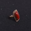金镶钻阿卡红珊瑚戒指-红掌柜