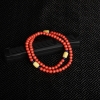 沙丁橘红珊瑚手链-红掌柜